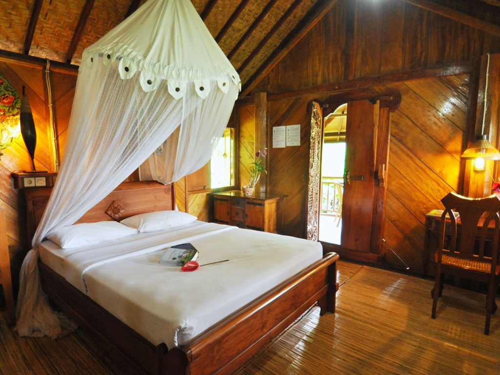 La chambre double au Puri Lumbung Cottage