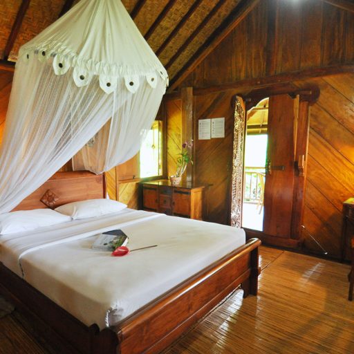La chambre double au Puri Lumbung Cottage