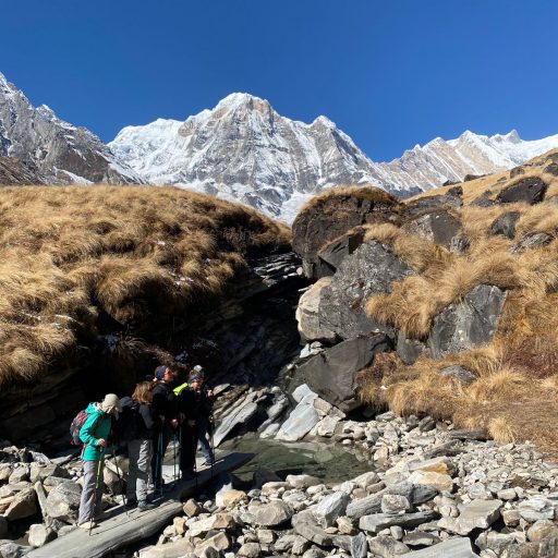 Le trek dans la montagne