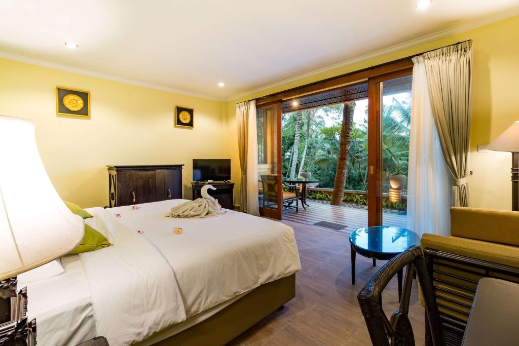 Example chambre double dans Umasari Riceterras Villa kamar