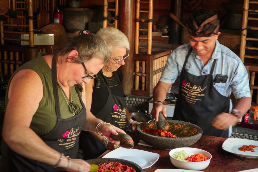 Un cours de cuisine balinaise