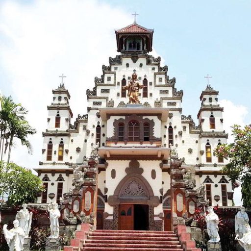 L'église de l’architecture des temples hindous à Melaya