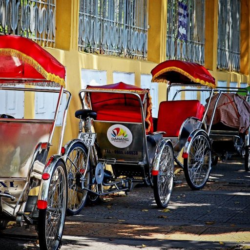Le rickshaw dans les bazars d'Old Delhi