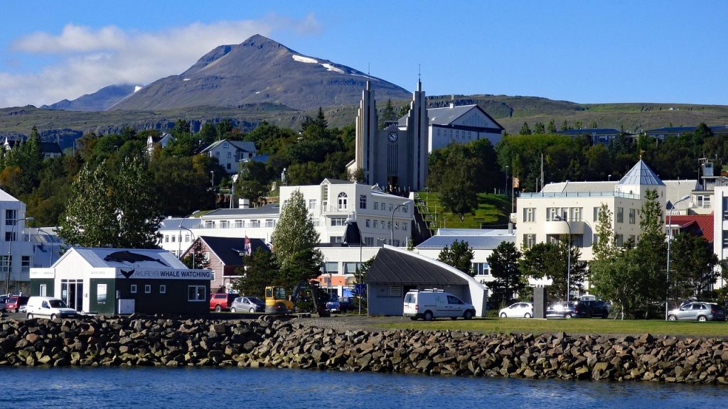 Akureyri northern capital of Iceland