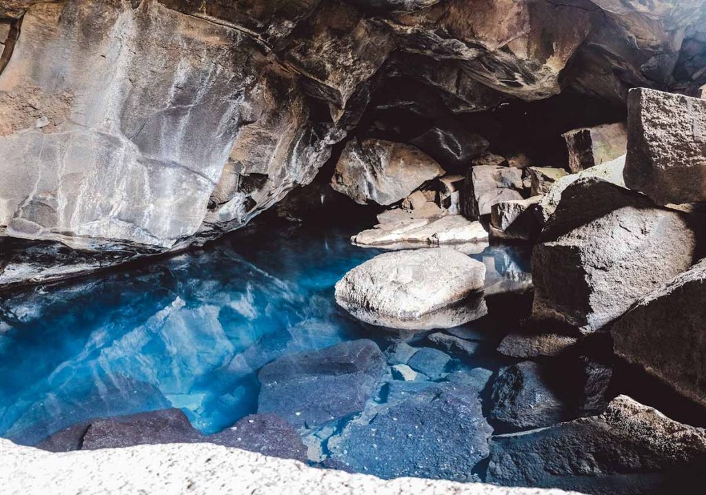 Grjótagjá thermal water cave